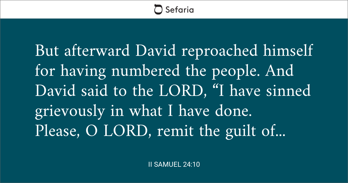 2 samuel 24 10 nkjv