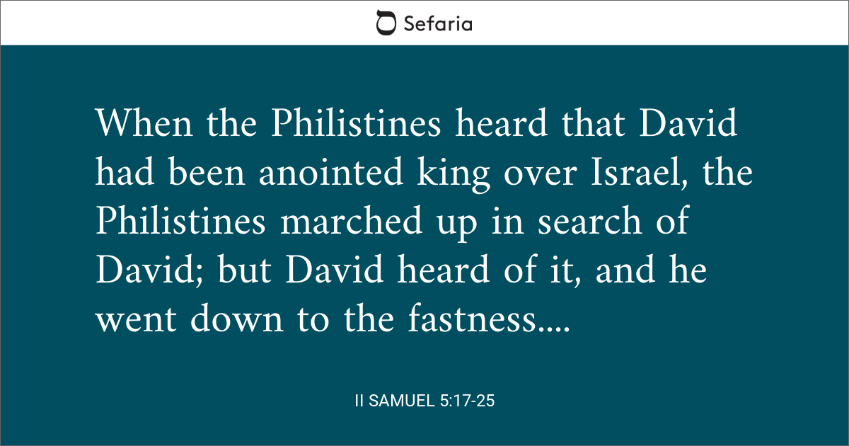 samuel 5 17 25