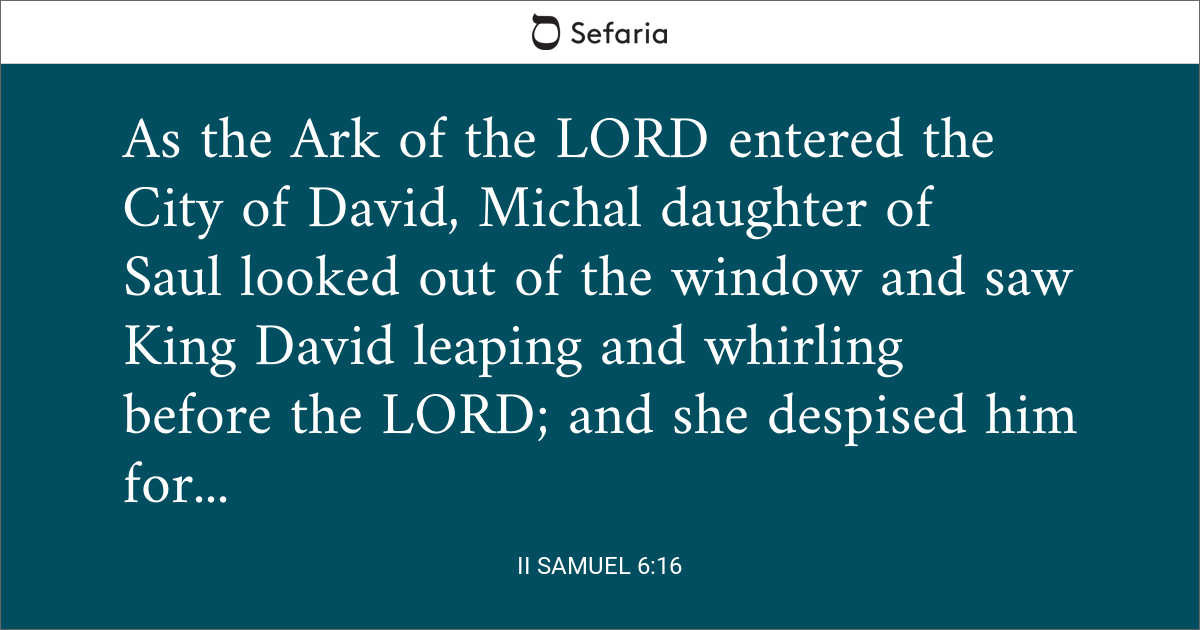 samuel 6 12 16