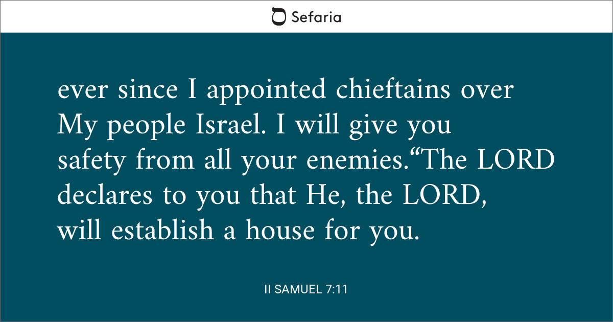 sermon on 2 samuel 7 1-11