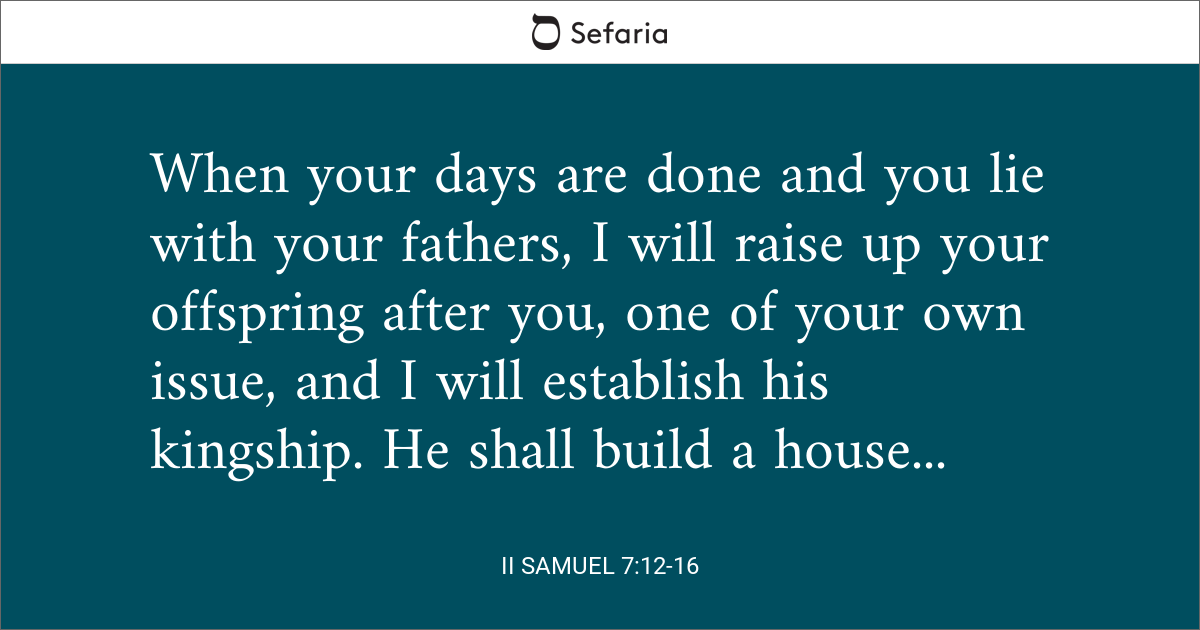 2 samuel 7 12 16 nvi