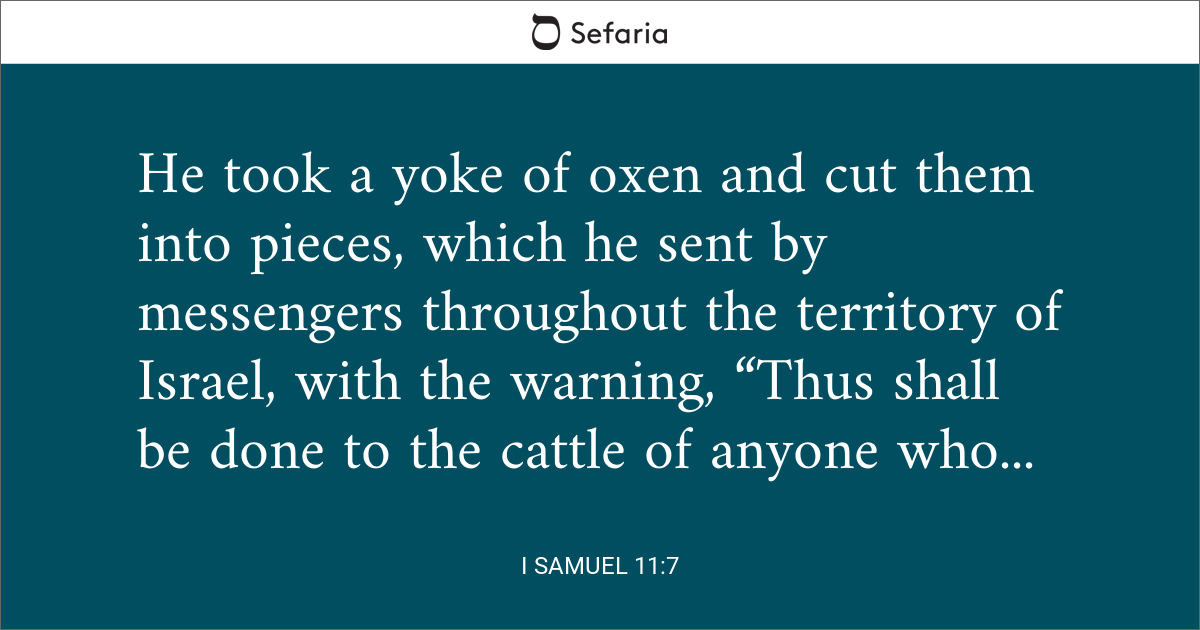 1 samuel 11 7 commentary