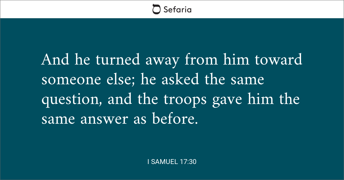 1 samuel 17 20 30