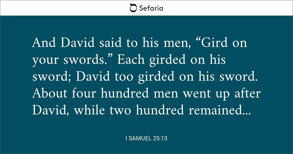 2 samuel 25 13