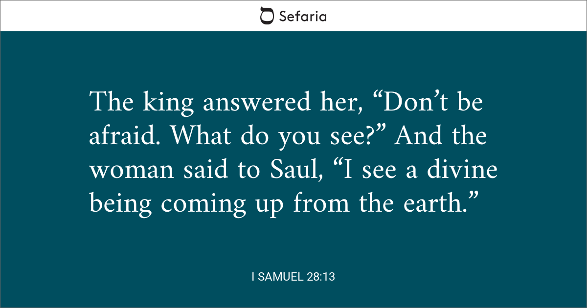 1 samuel 28 11 13