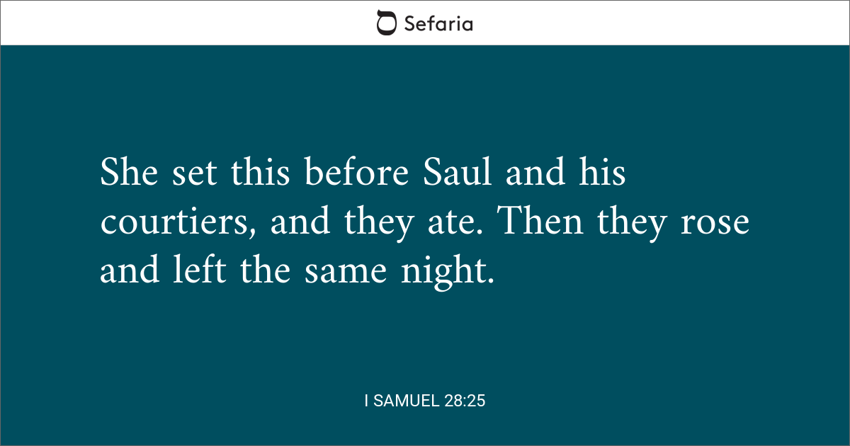 1 samuel 28 7 25