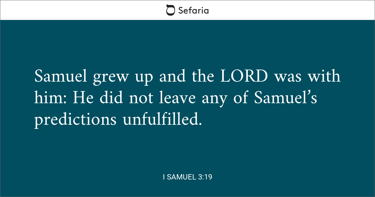 1 samuel 3 19 21 explicacion