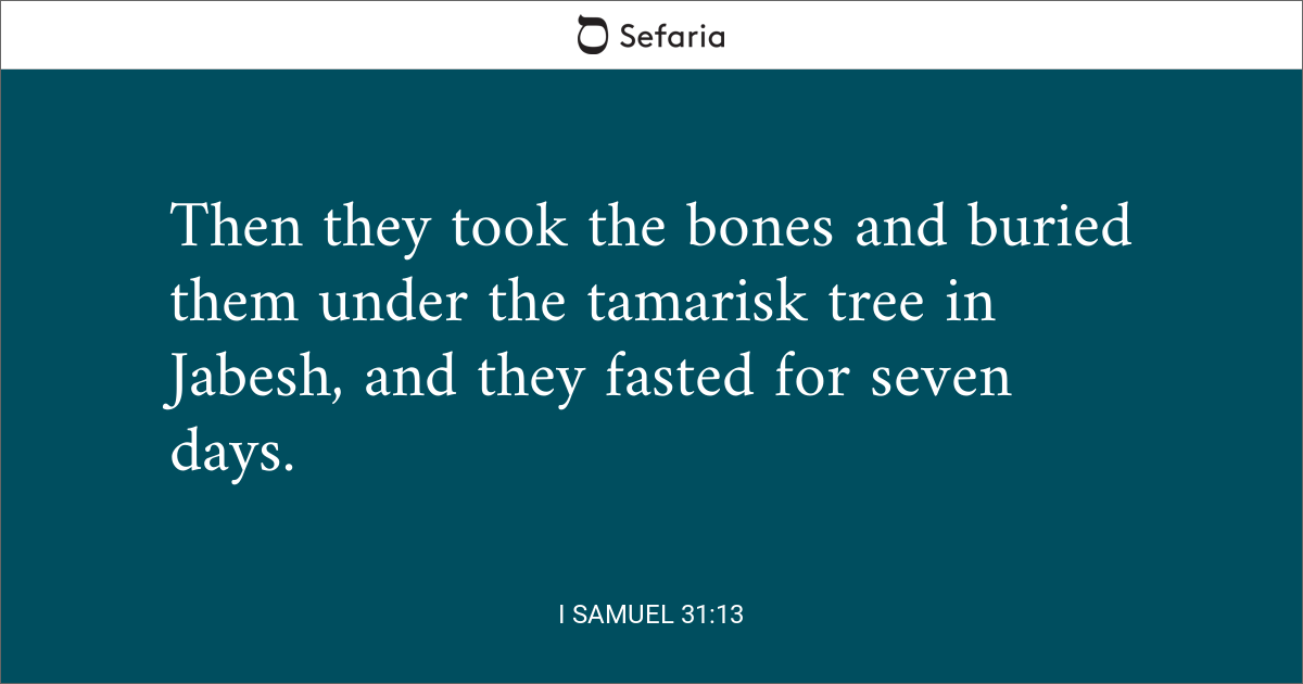 1 samuel 31 13