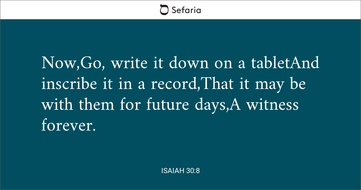 isaiah 30 8 11 meaning