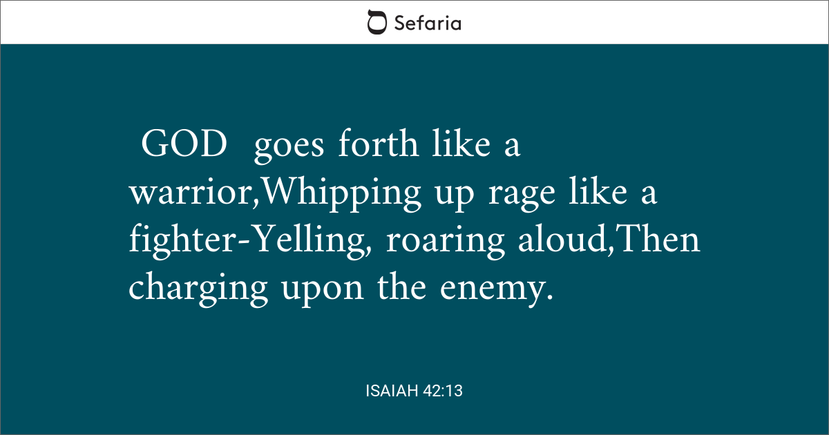 isaiah 42 13 tpt