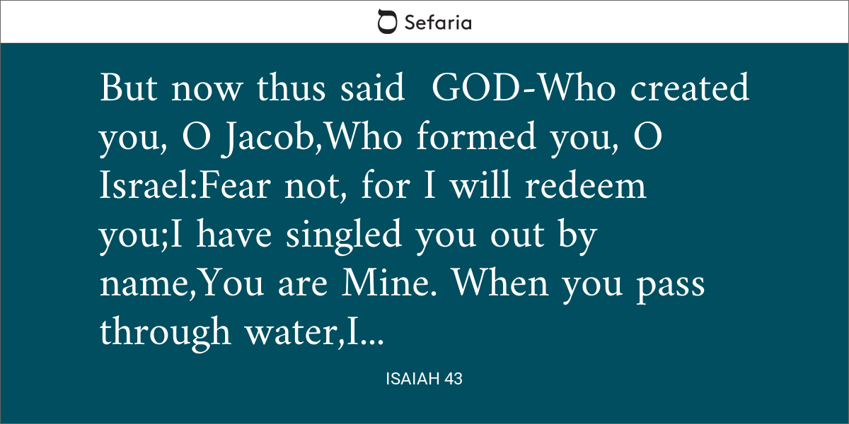 Isaiah 43