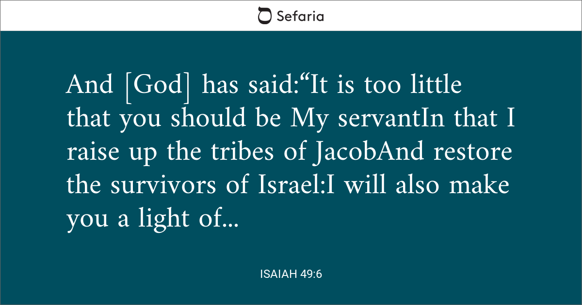 isaiah 49 6 explanation