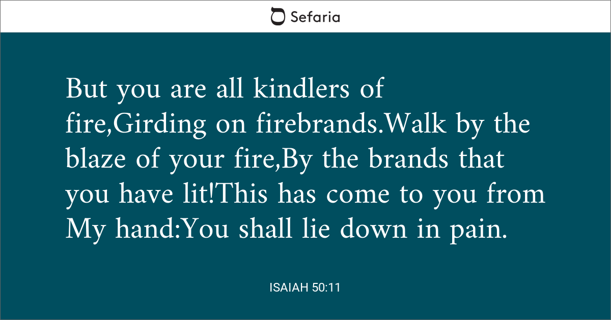 isaiah 50 11