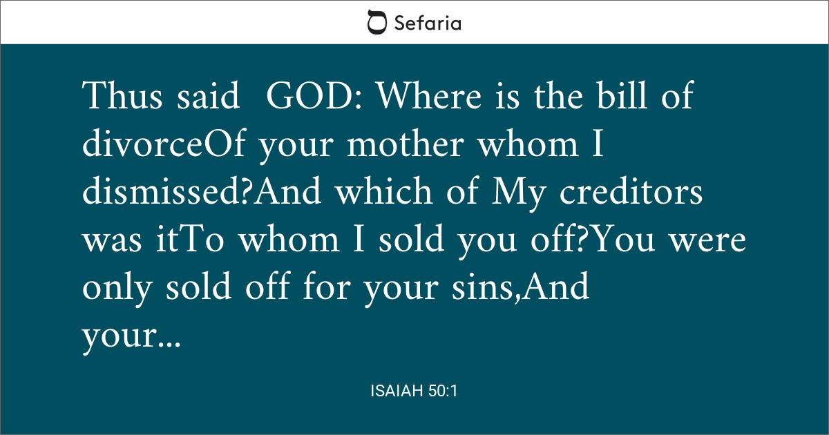 isaiah 50 1 11