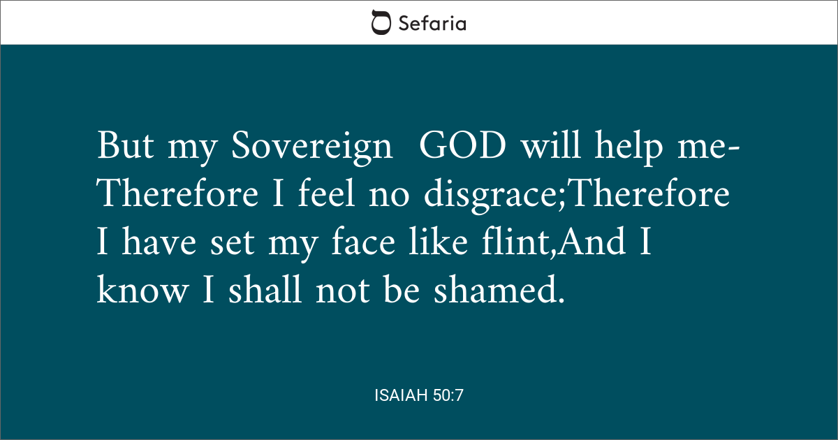 isaiah 50 7 9 meaning