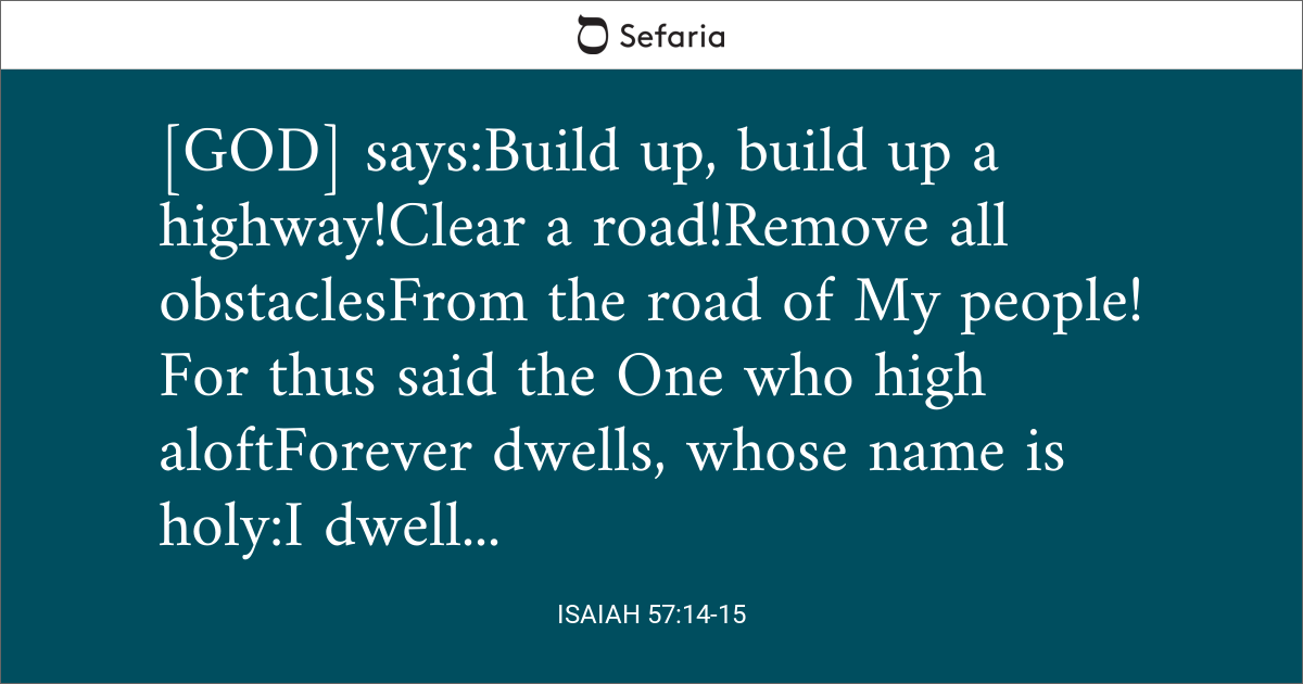 isaiah 57 14 21 commentary