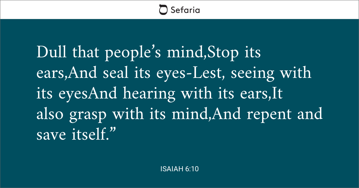 isaiah 6 9 10 in new.testament