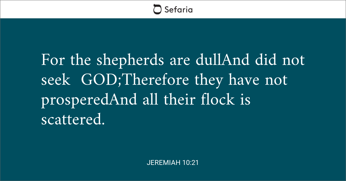 jeremiah 10 21