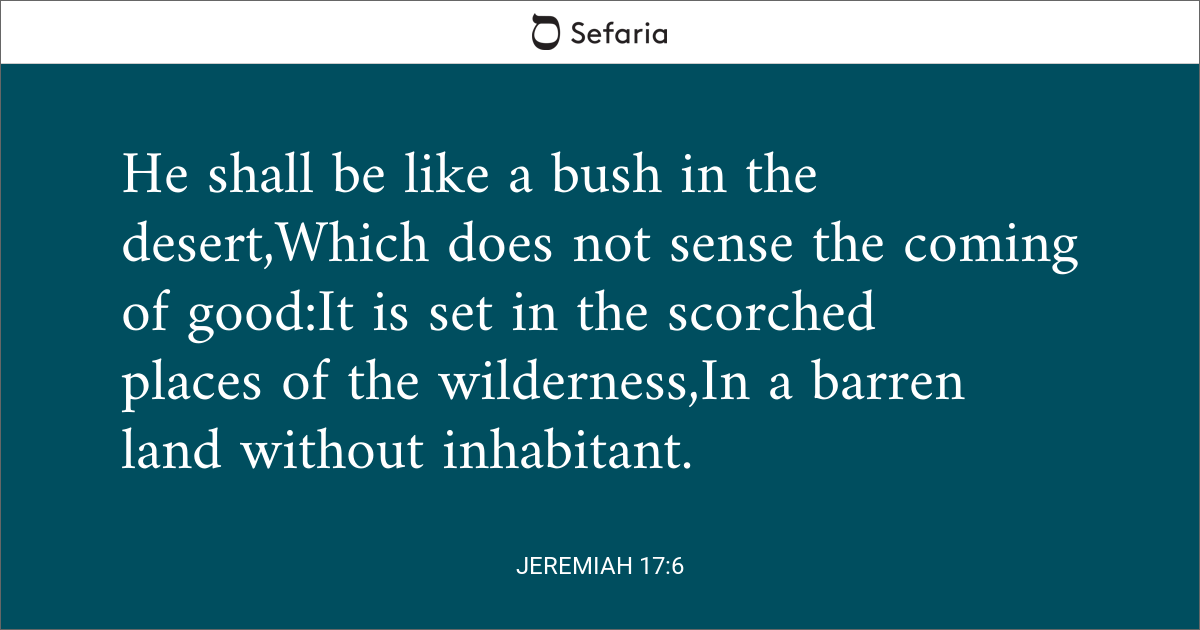 jeremiah 17 5 6 explanation