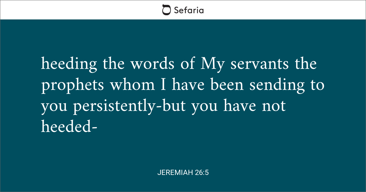 Jeremiah 26:5