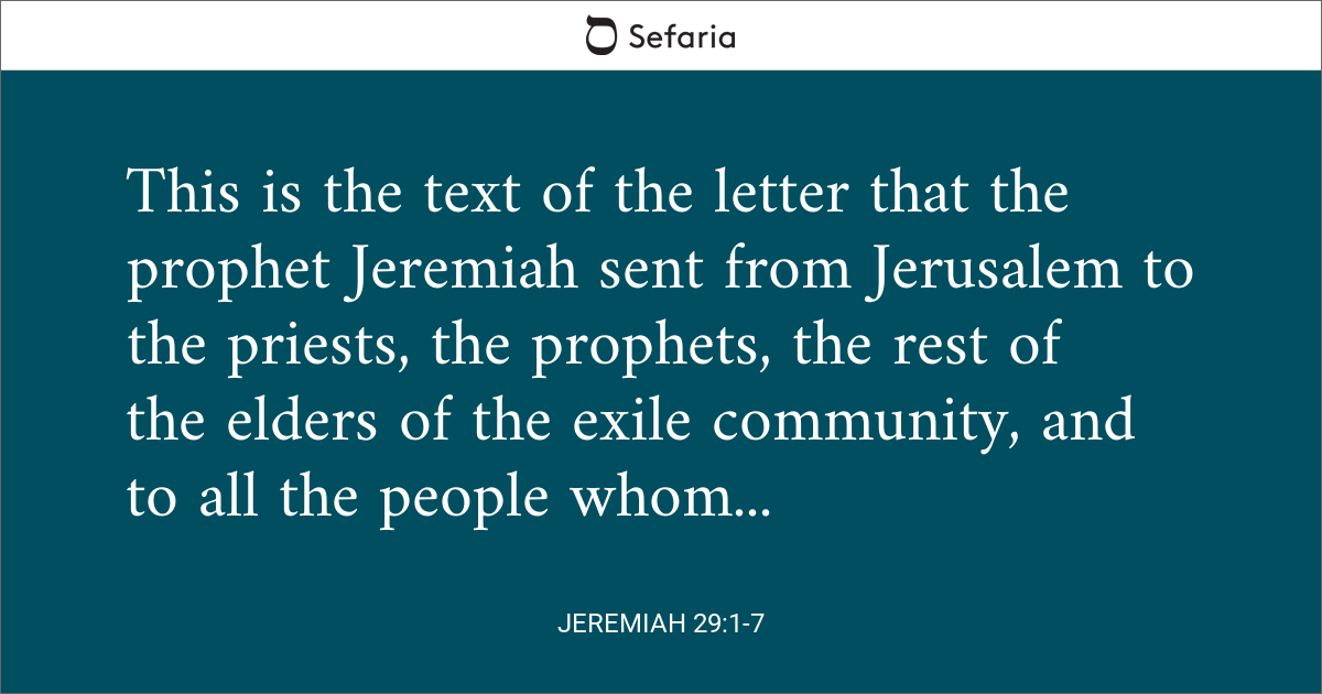 jeremiah 29 7 esv