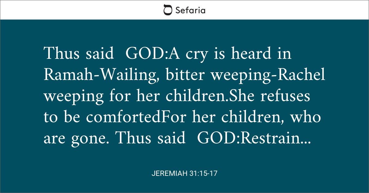 jeremiah 31 15 17 commentary