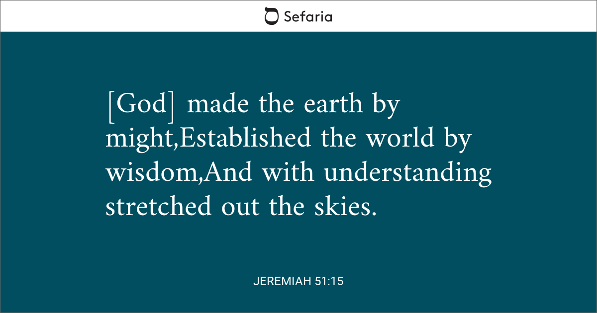 jeremiah 51 15 kjv