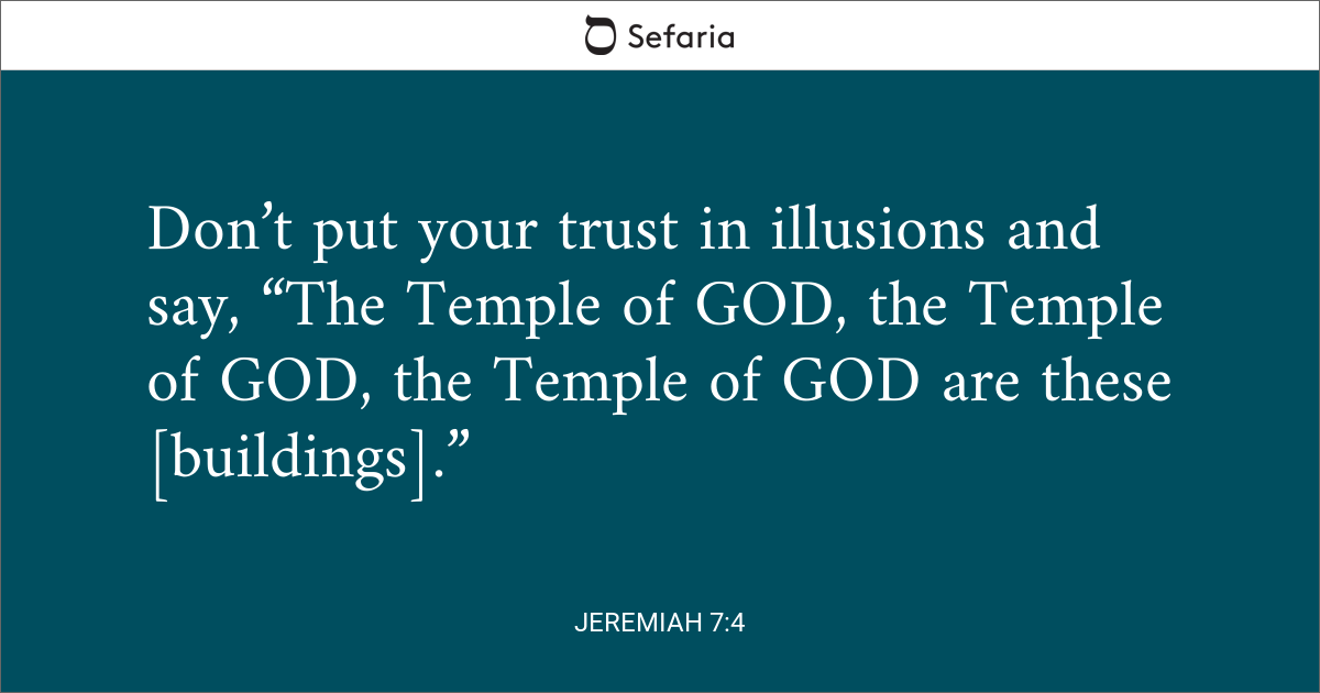 jeremiah 7 4