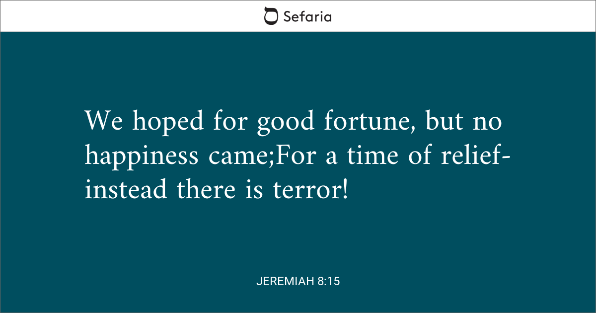 jeremiah 15 5 8