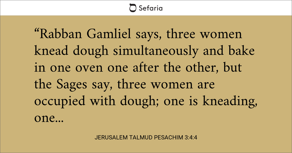 Jerusalem Talmud Pesachim 3:4:4