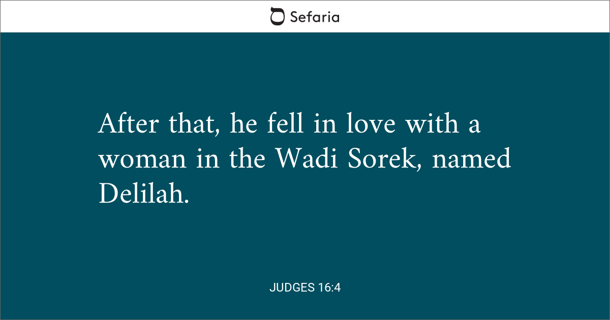 judges chapter 16 verse 4