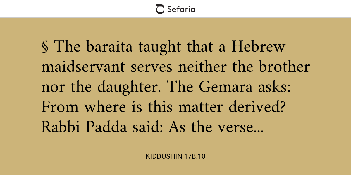 Kiddushin 17b:10