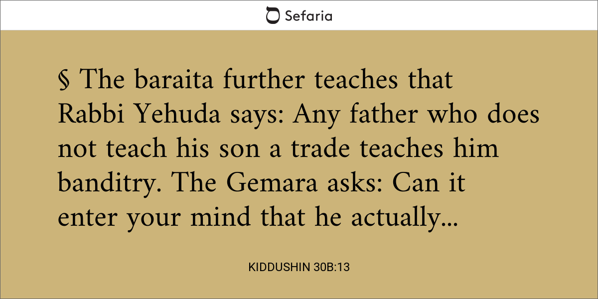 Kiddushin 30b:13