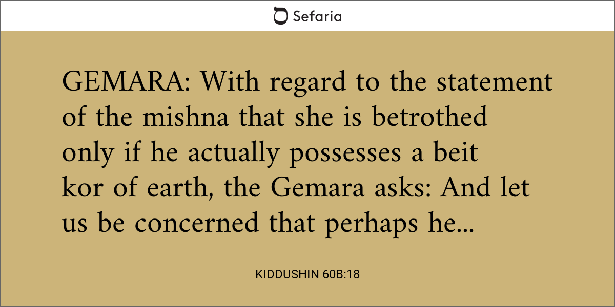 Kiddushin 60b:18