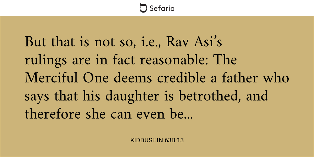 Kiddushin 63b:13