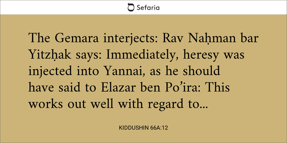 Kiddushin 66a:12