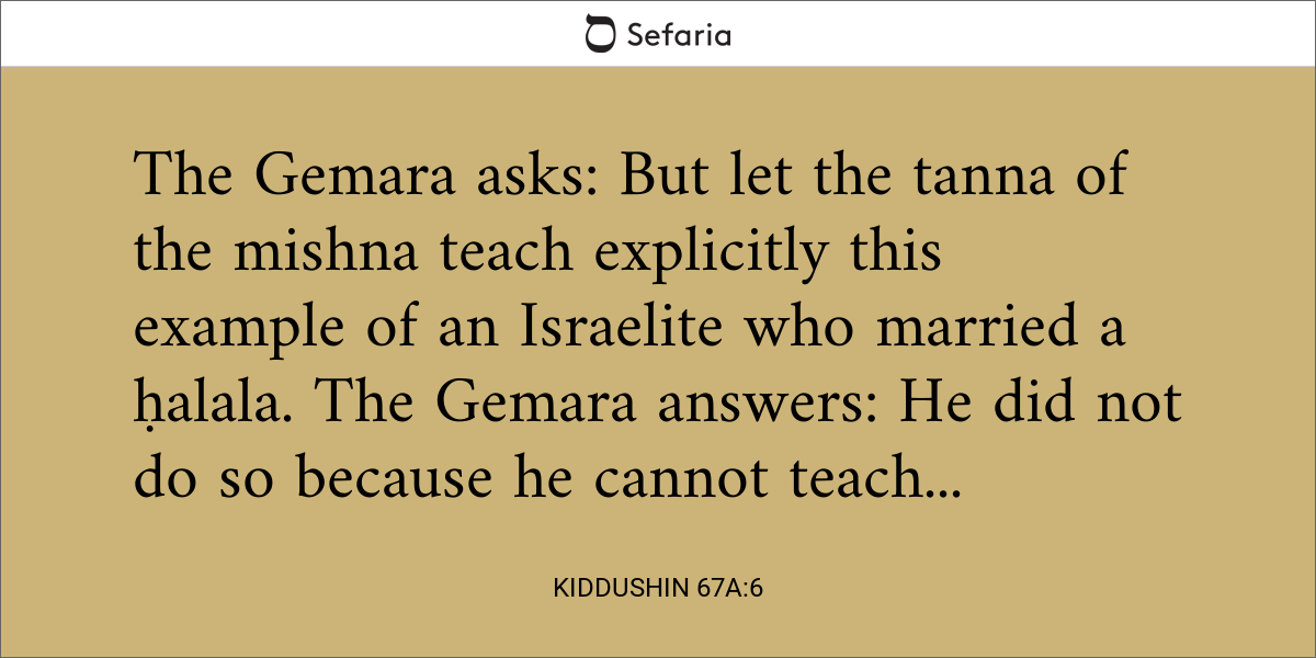 Kiddushin 67a:6