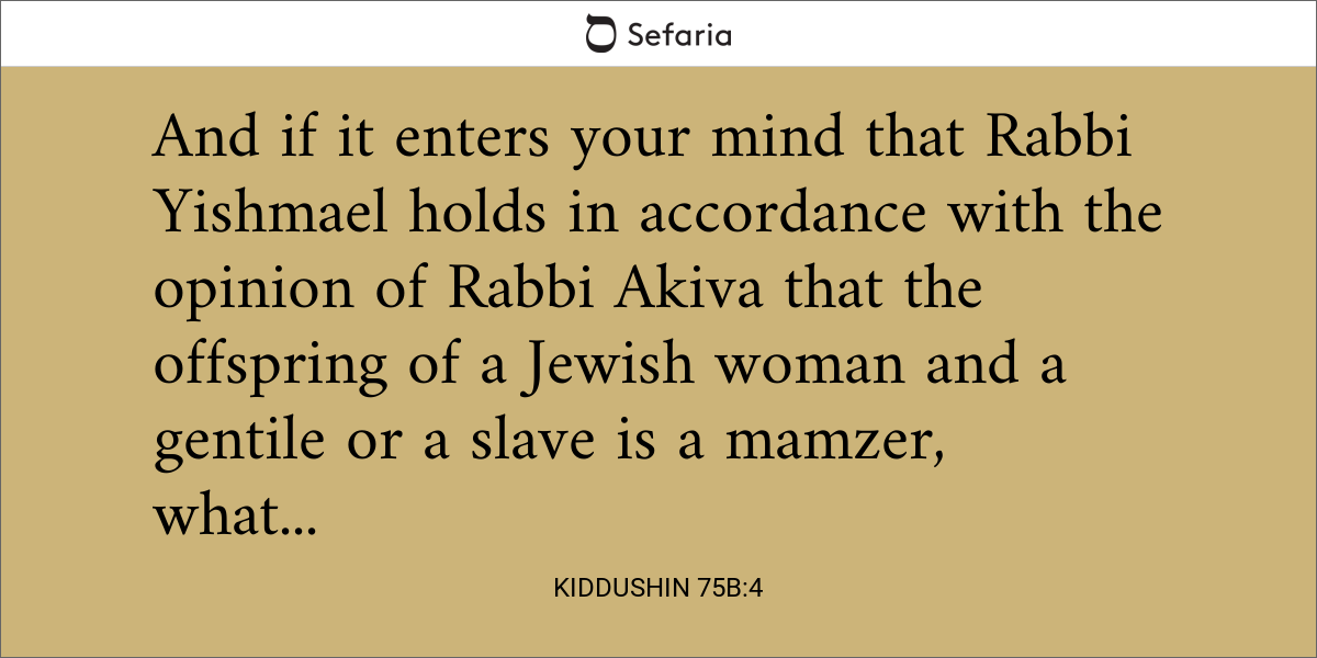 Kiddushin 75b:4