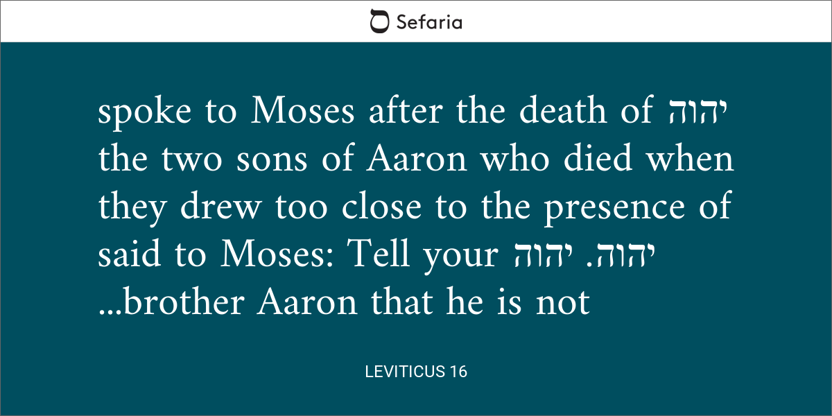 Leviticus 16