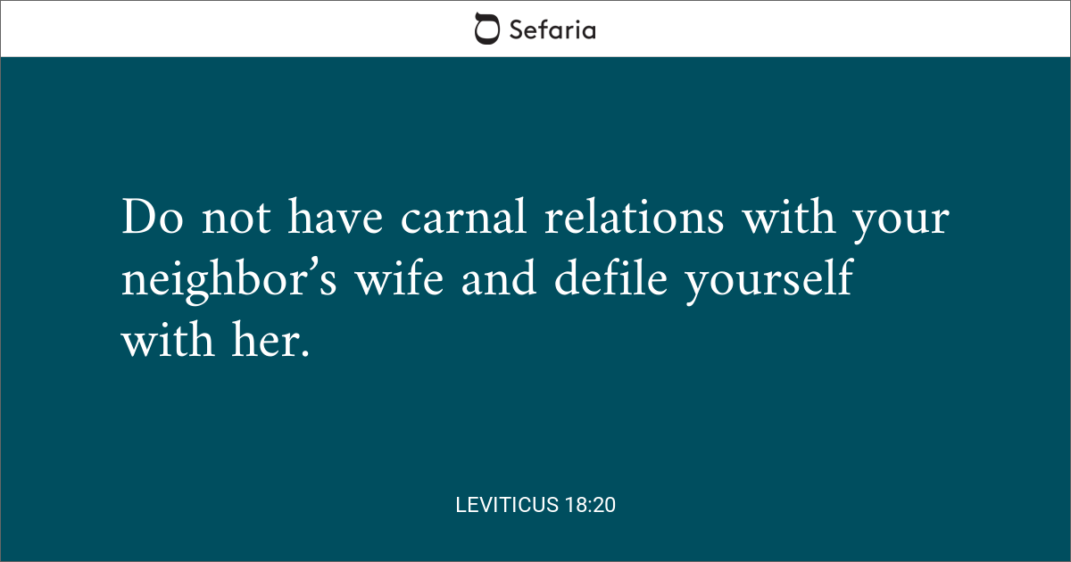 Leviticus 18:20