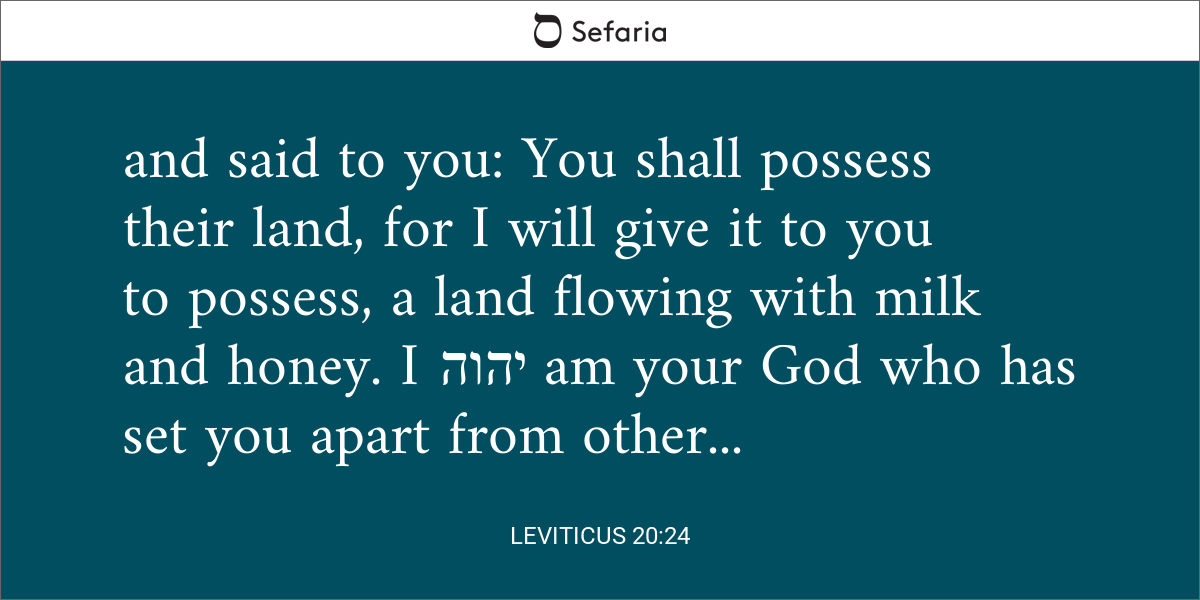 Leviticus 20 24   Leviticus.20.24