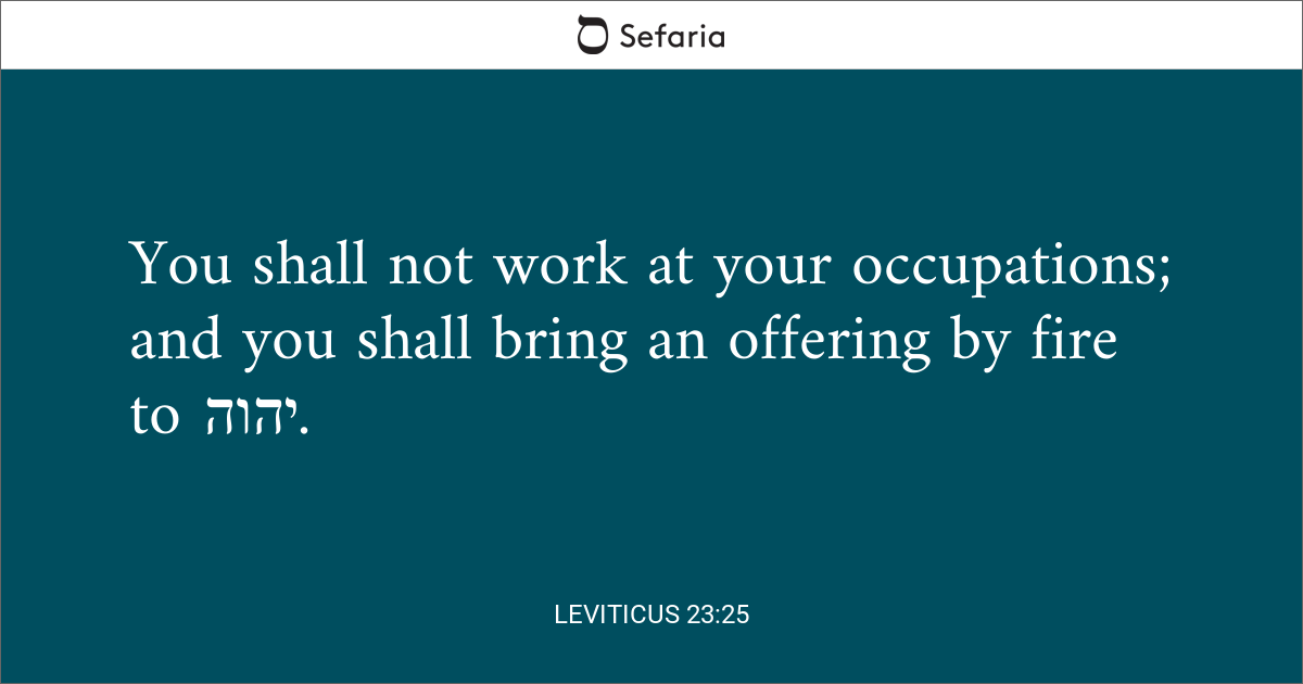 Leviticus 23:25