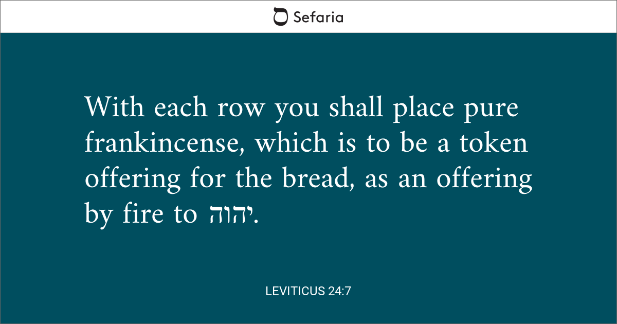 Leviticus 24:7