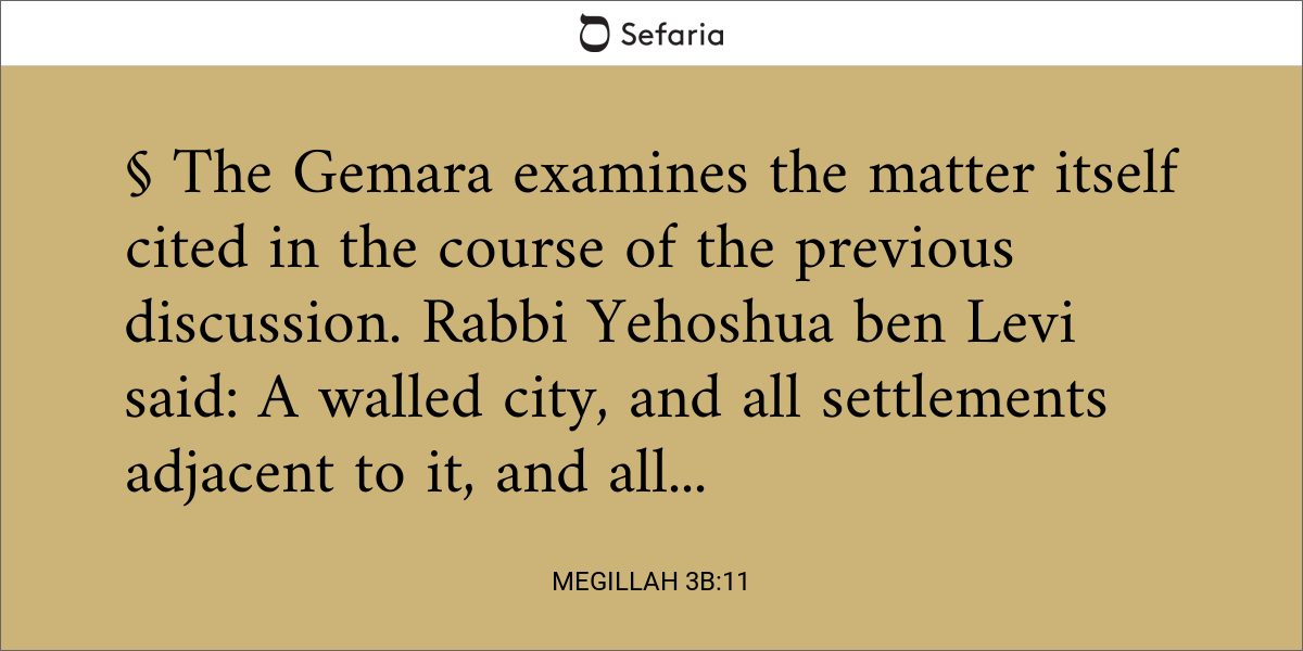 Megillah 3b:11