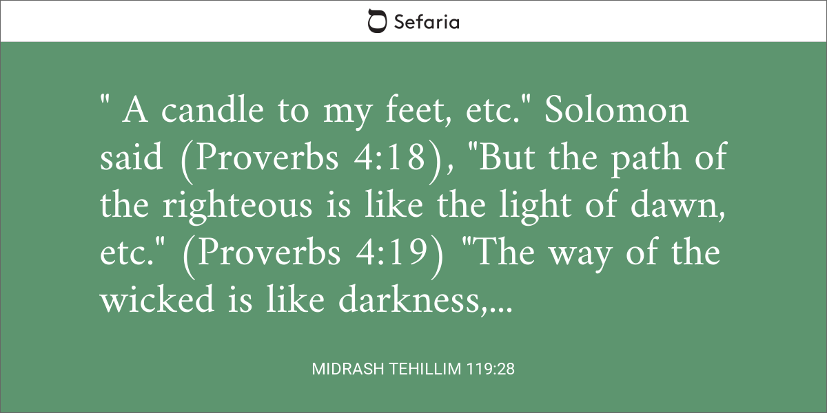 Midrash Tehillim 119:28