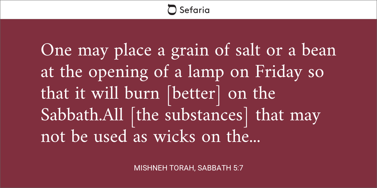 Mishneh Torah, Sabbath 5:7