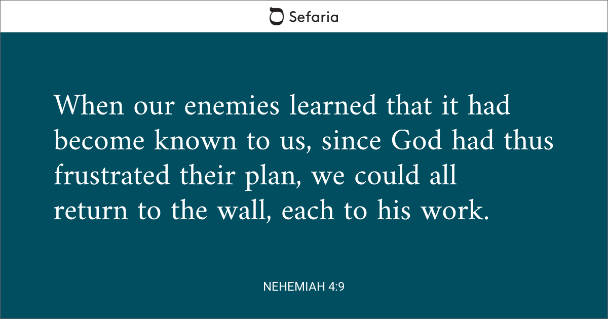 nehemiah 4 6 9 niv