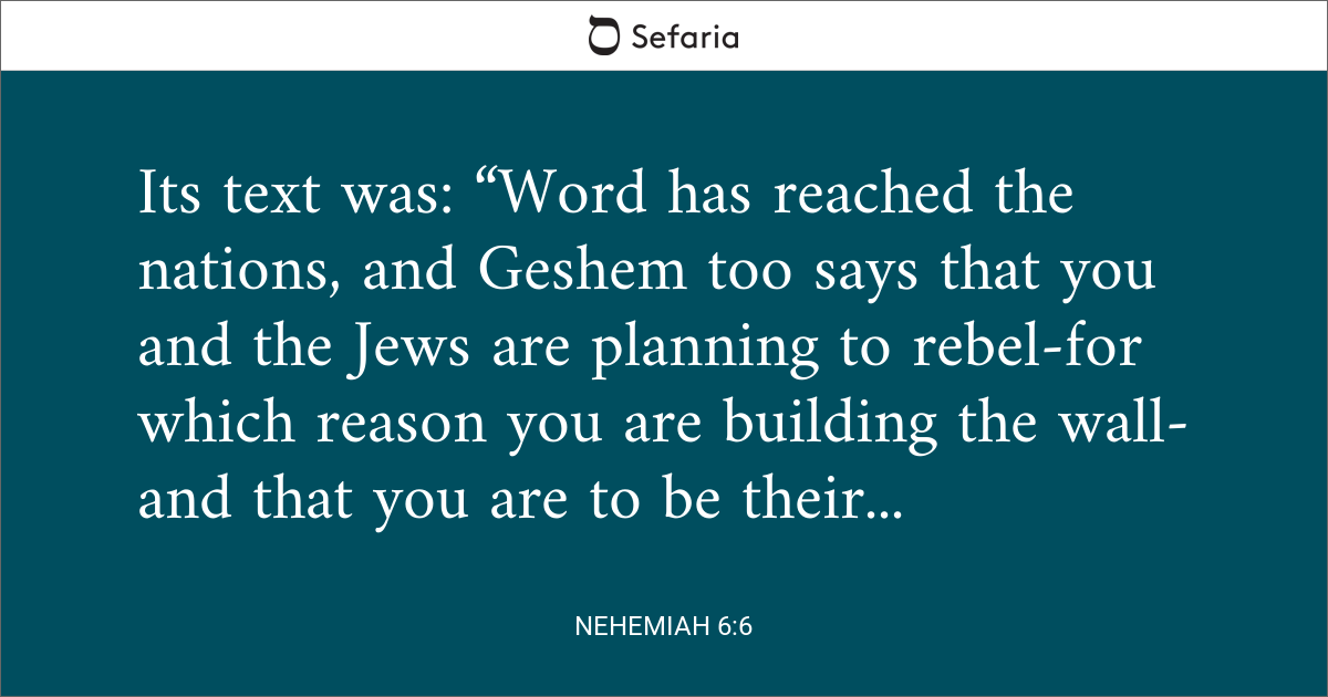 nehemiah 6