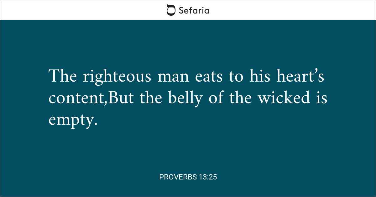 proverbs 13 21-25