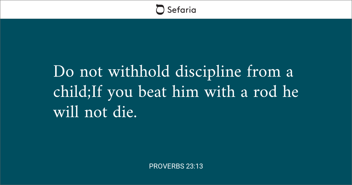 proverbs 23 13-14 hebrew